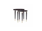 Venedik Bronze Nesting Tables – Elegant Tiered Set