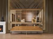 Aisha Gold Console Table – Mirrored Finish | M&amp;I Interiors image