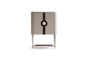 Ecrue Cream &amp; Brown Bar Ribbed Doors | Mandiinteriors