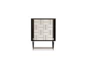 Senato Bar Black &amp; Cream Panels - Mandiinteriors
