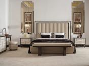 Senato Bedroom Set with Gold Accents - Mandiinteriors