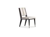 Senato Chair Brown Frame with Gold Accent - Mandiinteriors