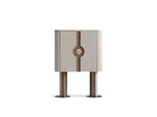 Harmony Ribbed Beige Bar Gold Legs - Mandiinteriors
