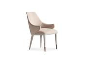 Harmony Upholstered Chair with Gold Accent - Mandiinteriors