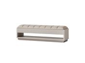 Galante Tufted Beige Bench - Mandiinteriors