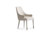 Harmony Cream Dining Chair Gold Accents - Mandiinteriors