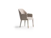Milano Cream Fabric Chair with Gold Accent - Mandiinteriors