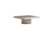 Harmony Cream Coffee Table – Gold Accent Elegance