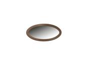 Lyon Cream Ribbed Mirror – Elegant Oval Design - M&amp;I