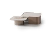 Leora Cream Coffee Table – Chic Metal Accent Charm