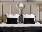Ecrue Cream Bedroom Set with Gold Accent - Mandiinteriors