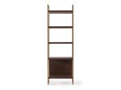 Montana Brown Bookcase with Gold Frame - Mandiinteriors