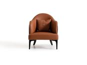 Nevada Reddish-Brown Armchair Quilted Back - Mandiinteriors