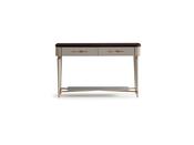 Ecrue Brown &amp; Cream Dresser Gold Legs - Mandiinteriors image