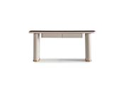 Casto Cream Dresser Dark Top Gold Accents - Mandiinteriors
