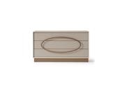 Casto Dresser Ribbed Front Gold Accents - Mandiinteriors image