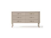 Ecrue Cream Dresser with Antique Gold Legs - Mandiinteriors image