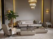 Galante Beige &amp; Brown Living Room Set - M&amp;I Interiors