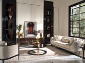 Braga Black &amp; Cream Living Room Set - Mandiinteriors