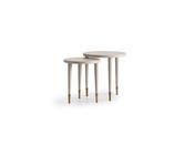 Casto Cream Nesting Table with Gold Accents - Mandiinteriors image