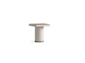 Harmony Side Table – Stone Grey Matte &amp; Gold Base - M&amp;I