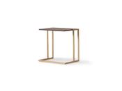 Montana Brown Service Table with Gold Frame