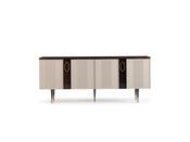 Casto Console – Dark Top &amp; Gold-Tipped Legs Style