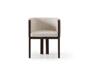 Montana Off-White Dining Chair Brown Frame - Mandiinteriors
