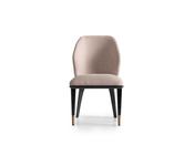 Casto Cream Dining Chair Black &amp; Gold Legs - Mandiinteriors