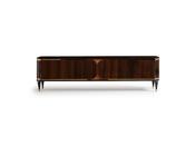Nevada Walnut TV Unit with Gold Accents - Mandiinteriors image