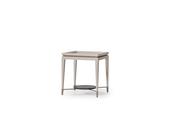 Galante Beige Side Table Cream Mat Finish - Mandiinteriors