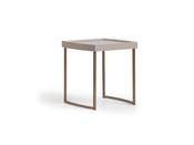 Lyon Cream Side Table Antique Gold Frame - Mandiinteriors