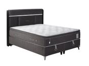 Silverline Dark Gray Ottoman Bed - Mandiinteriors