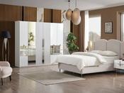 Esperanza White &amp; Cream Bedroom Set - Mandiinteriors