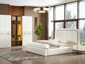 Pamukkale Bedroom Set with Metallic Accents