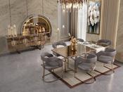 Prestige Dining Chairs – Stylish Fabric &amp; Metal Legs