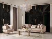 Asos 3-Seater Sofa Patterned Fabric Elegance | M&amp;I image