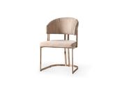 Asos Cream Dining Chair with Gold Frame - Mandiinteriors