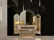 Asos Dressing Table – LED Mirror, Sleek Rouge Shine image