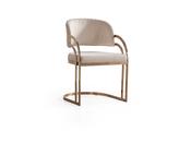 Deluxe Fabric Dining Chair Gold Legs - Mandiinteriors