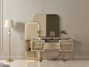 Pera Dressing Table – LED Light &amp; Bluetooth Ready
