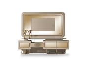 Pera TV Unit – Metallic River Sand with Storage - M&amp;I image