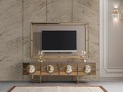Prestige TV Unit with 4 Door Storage - Mandiinteriors image