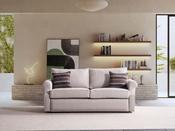Rustic Convertible Cream Sofa Bed - Mandiinteriors