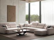 Everest Corner Sofa Set with Smart Console - Mandiinteriors