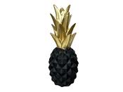 Black &amp; Gold Small Pineapple Decor | M&amp;I Interiors