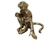 Gold Animal Décor – Sitting Monkey with Attitude