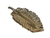 Gold Small Leaf Plate – Elegant Decor Accent | M&amp;I Interiors image