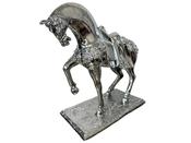 Silver Fancy Horse – Elegant Decorative Sculpture