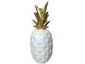 White and Gold Giant Pineapple - Mandiinteriors